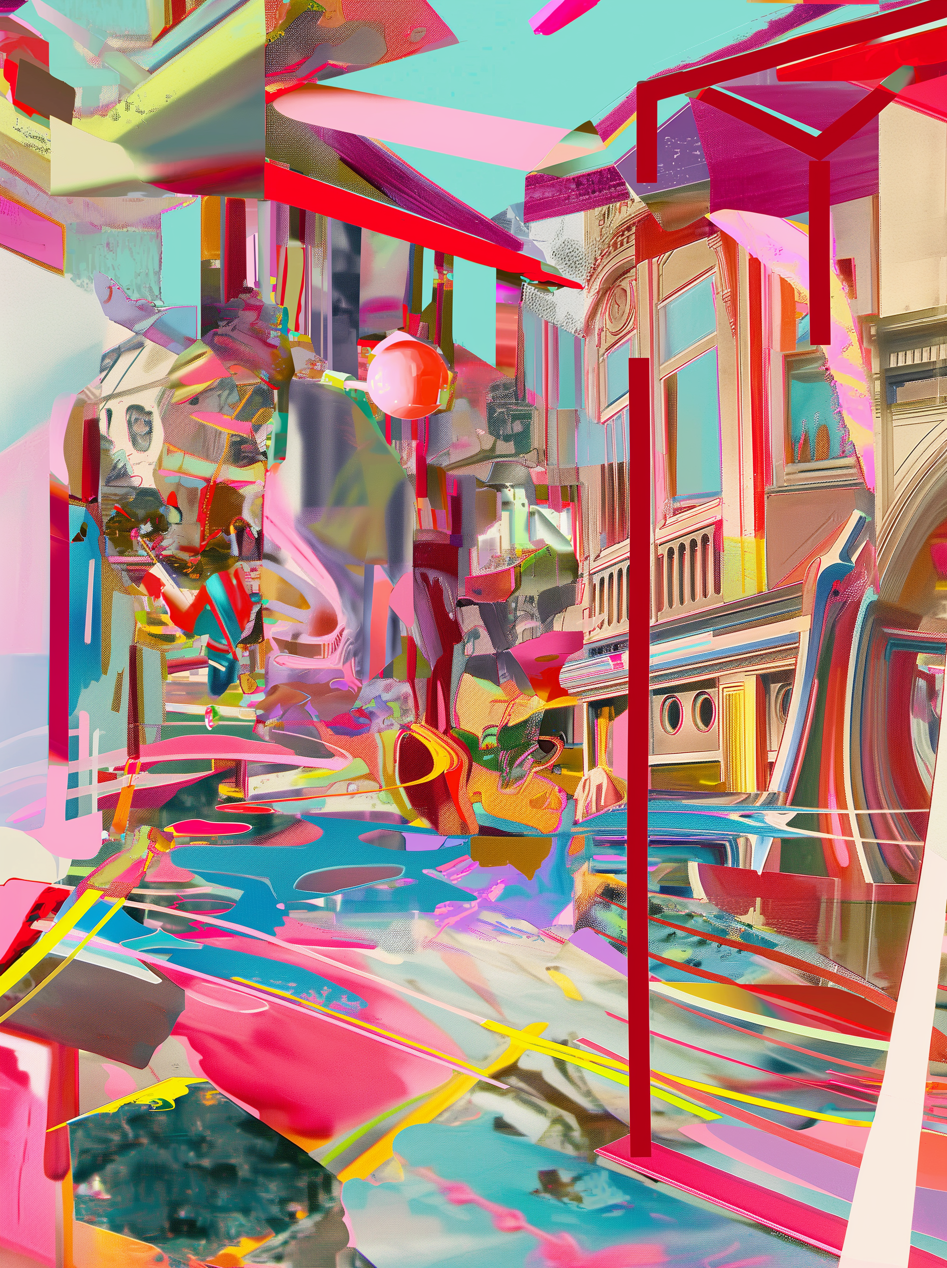 Shopping district.