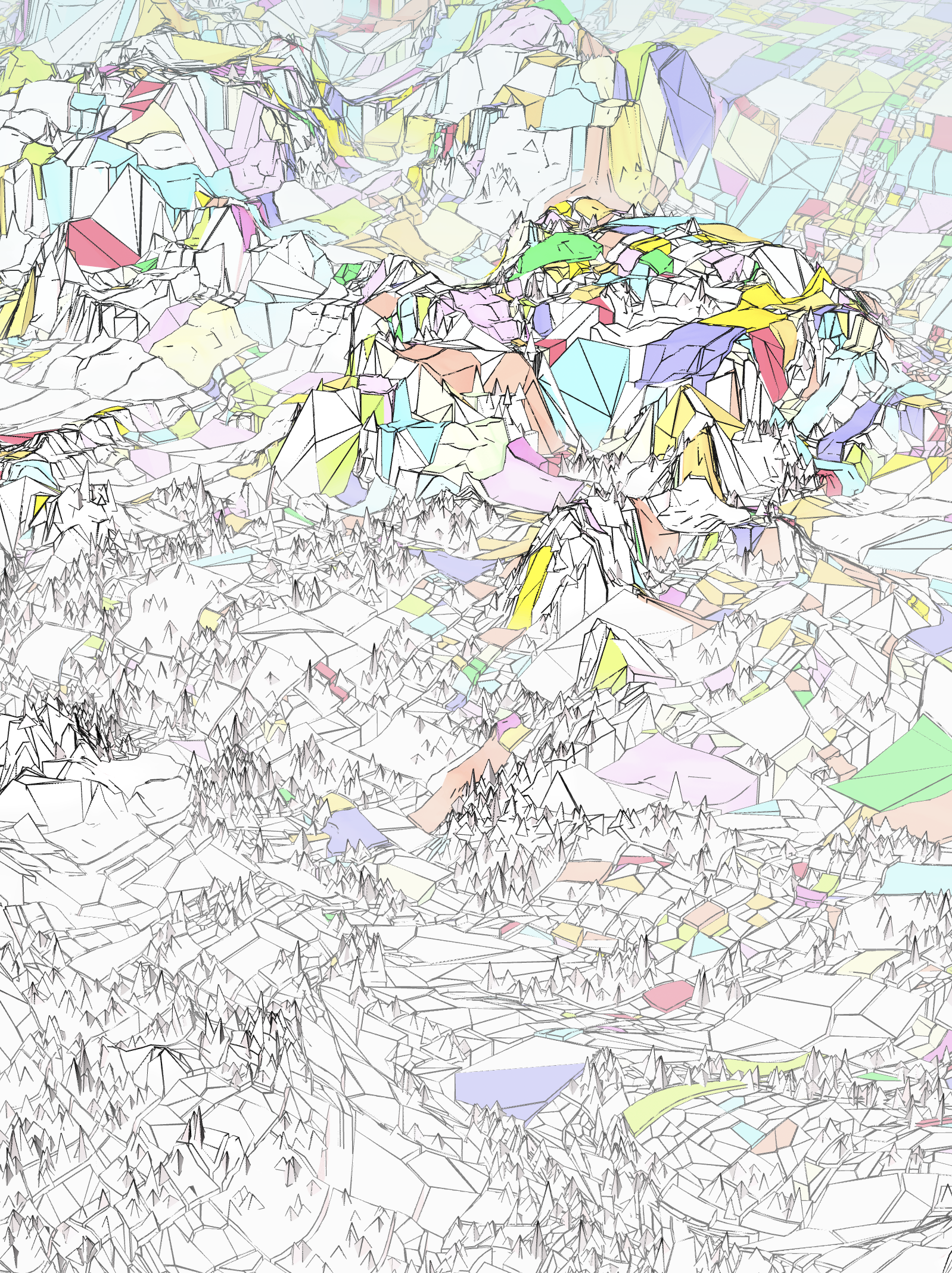Exploring artificial landscapes