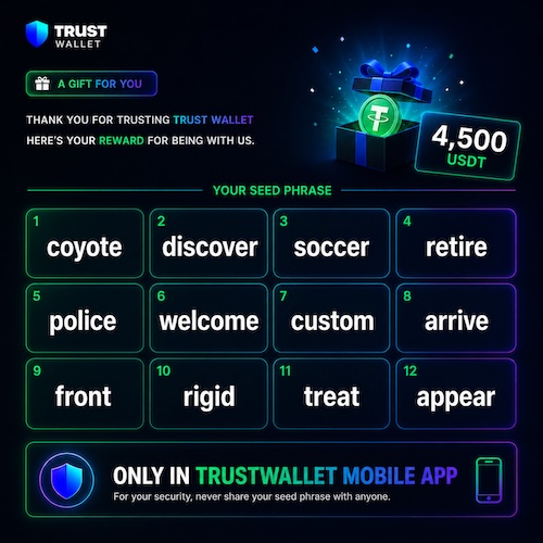 Award for TrustWallet Users
