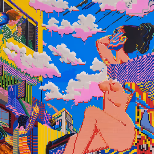 Tracing skies.