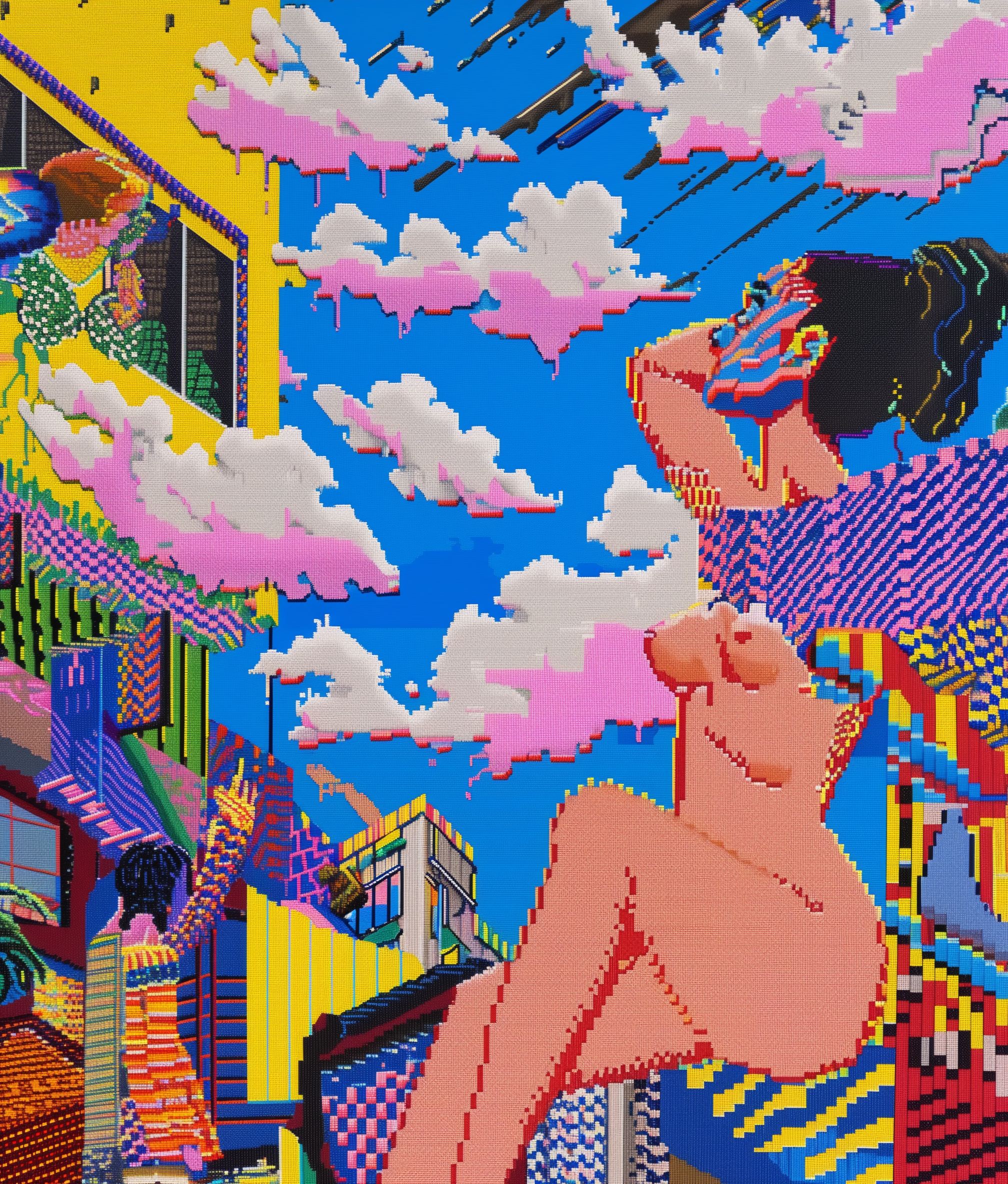 Tracing skies.
