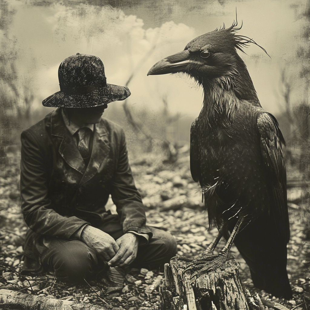 How the scarecrow learned to scare crow.