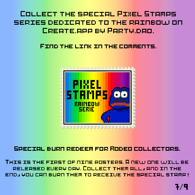 Pixel Stamps - Rainbow Serie ADV 7/9