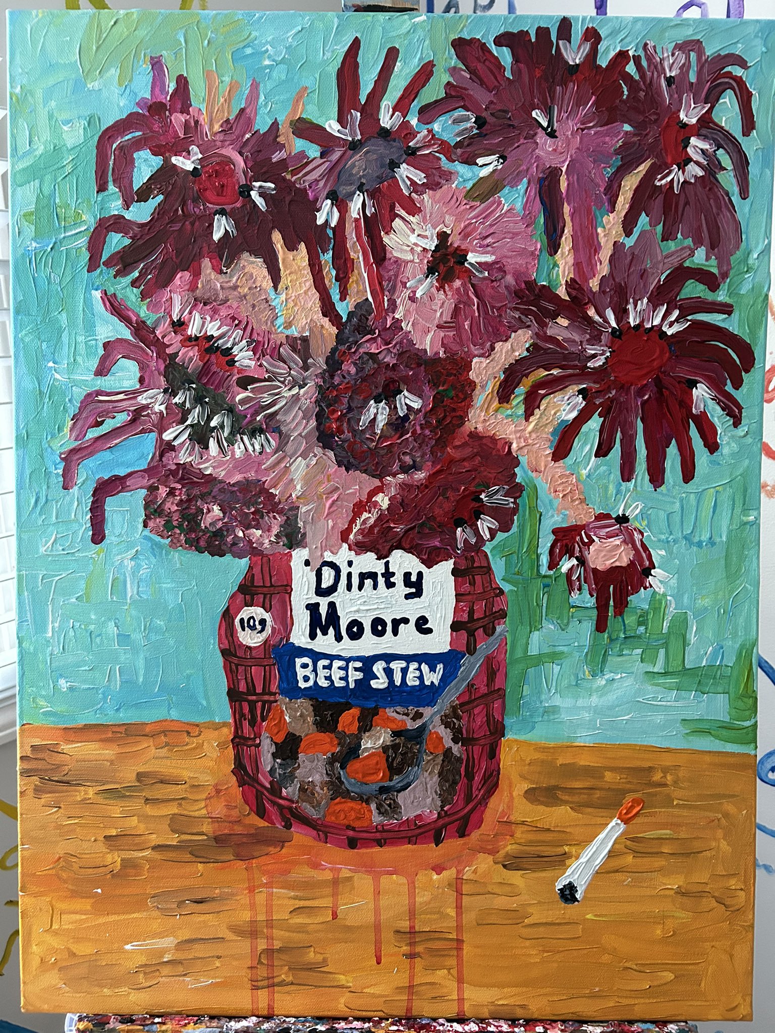 11 meat flowers and 1 cigarette