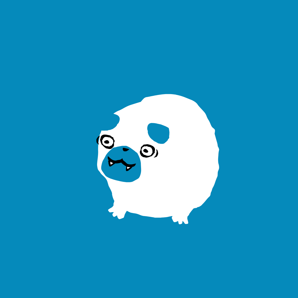 A Nimble Nugget On Blue