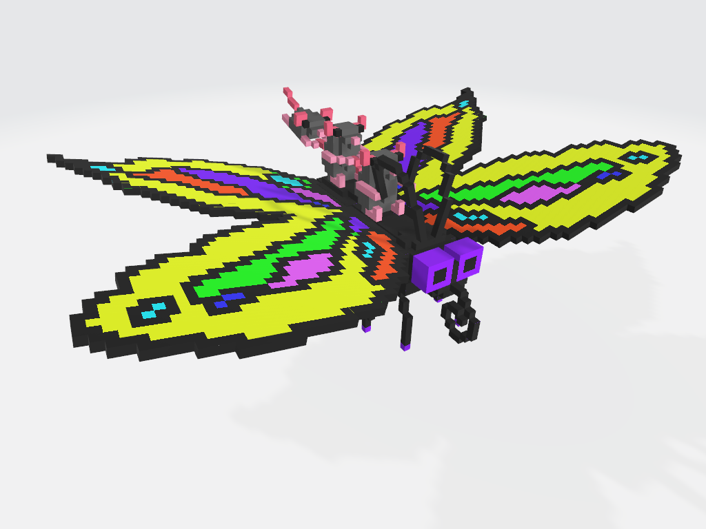 Flying with the butterfly