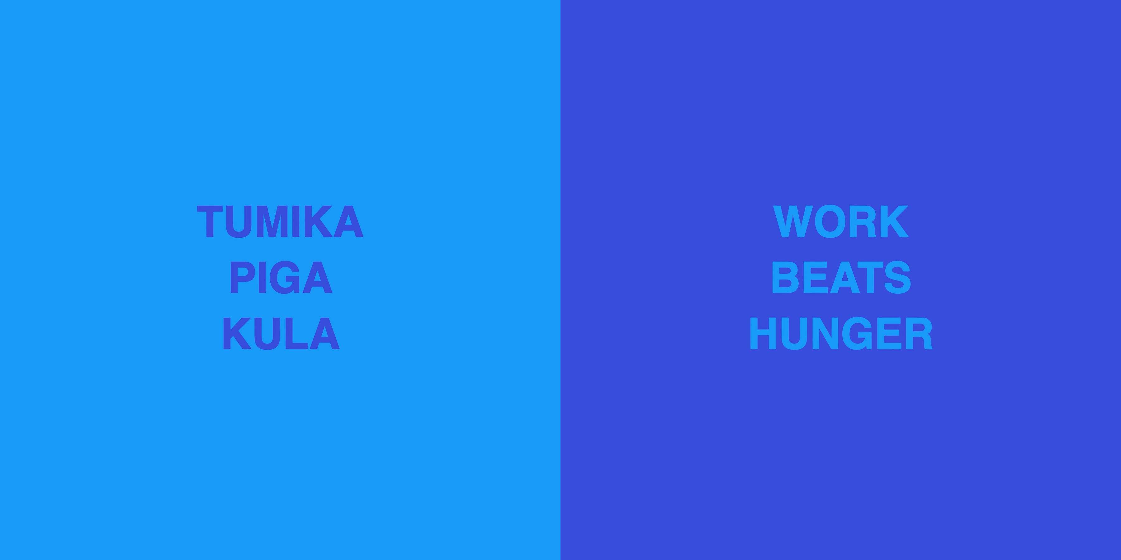 Words of Dzaleka: WORK BEATS HUNGER