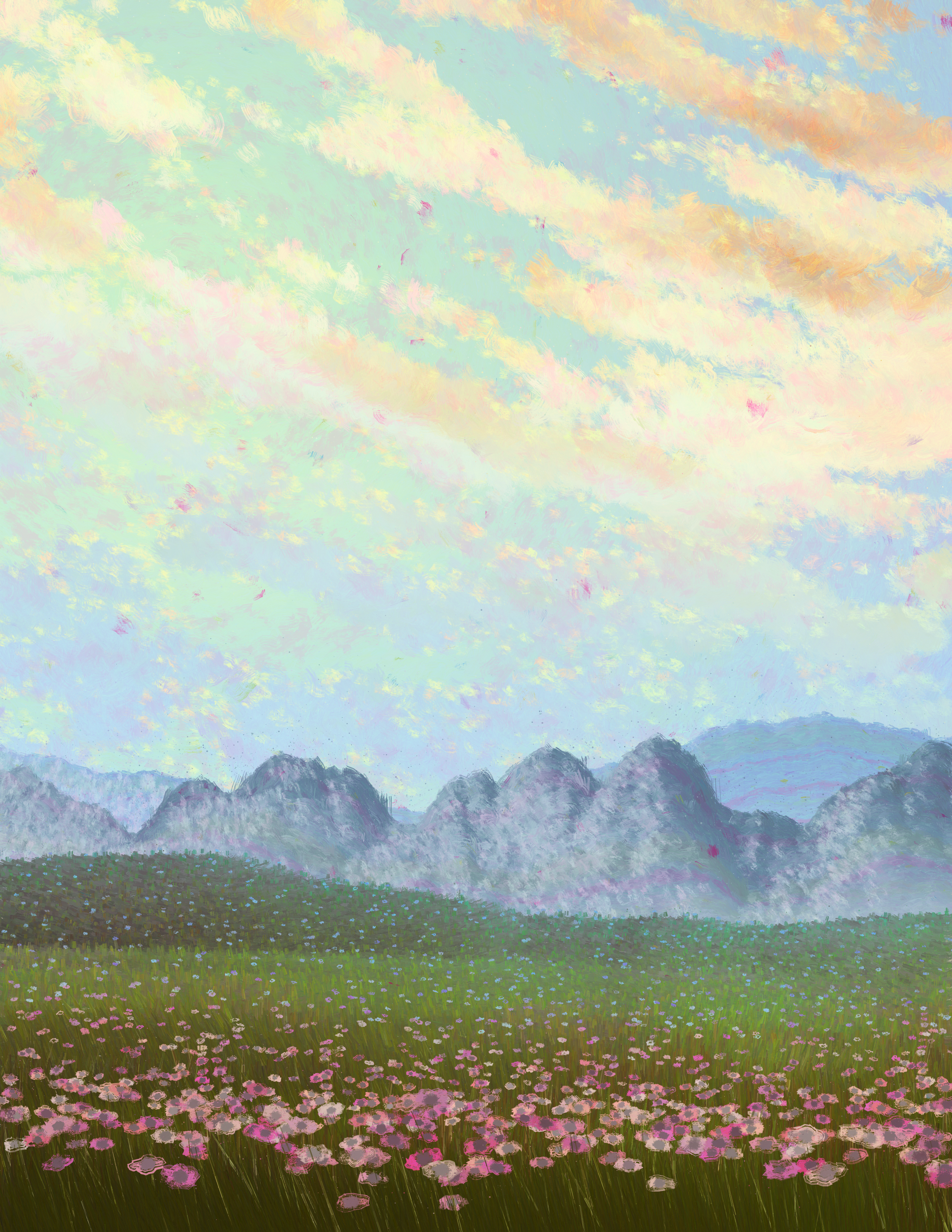 Pink Flower Field, Part 2