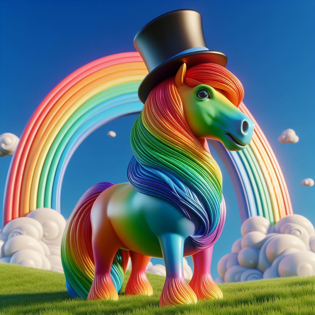 rainbow horse