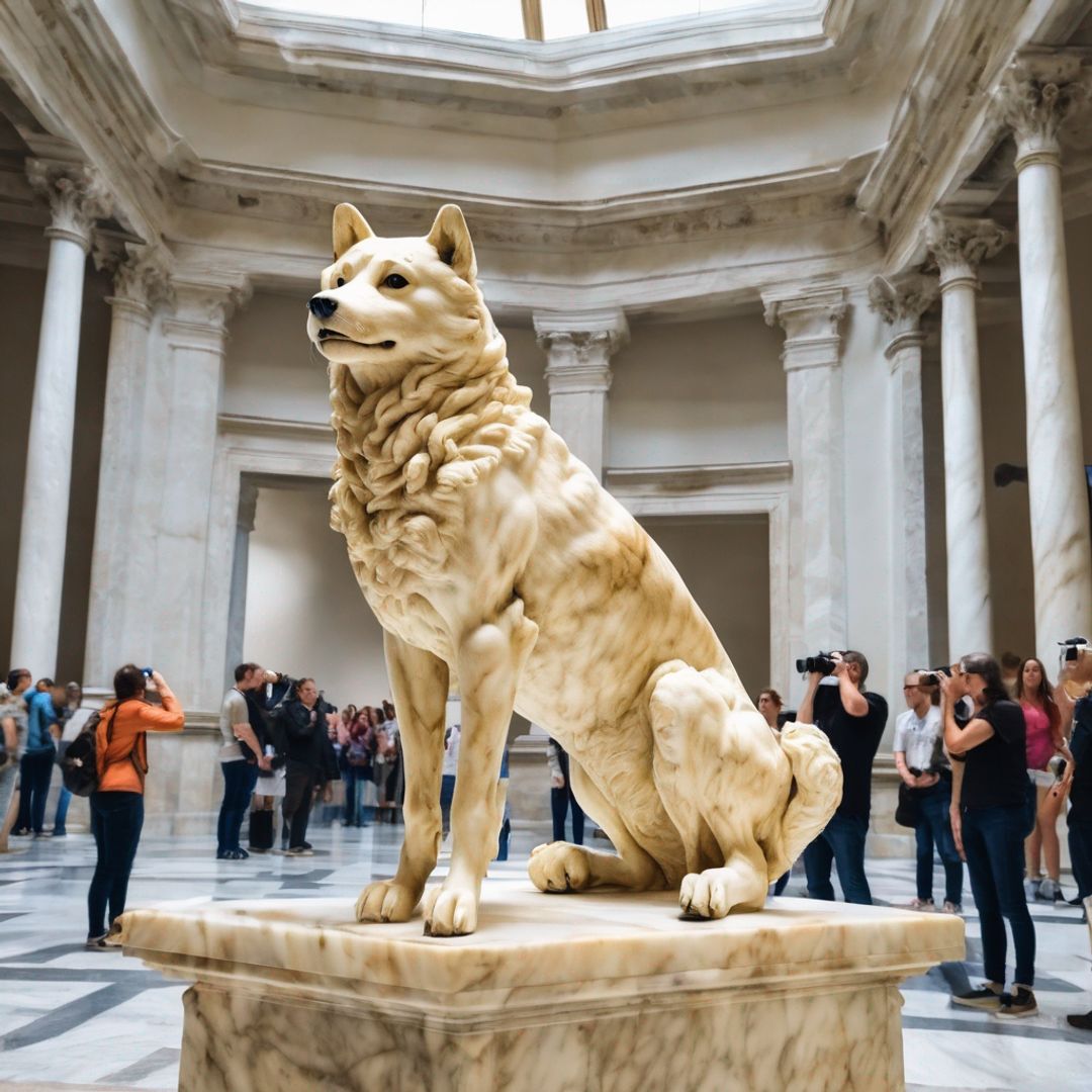 Statue of Doge by Michelangedoge