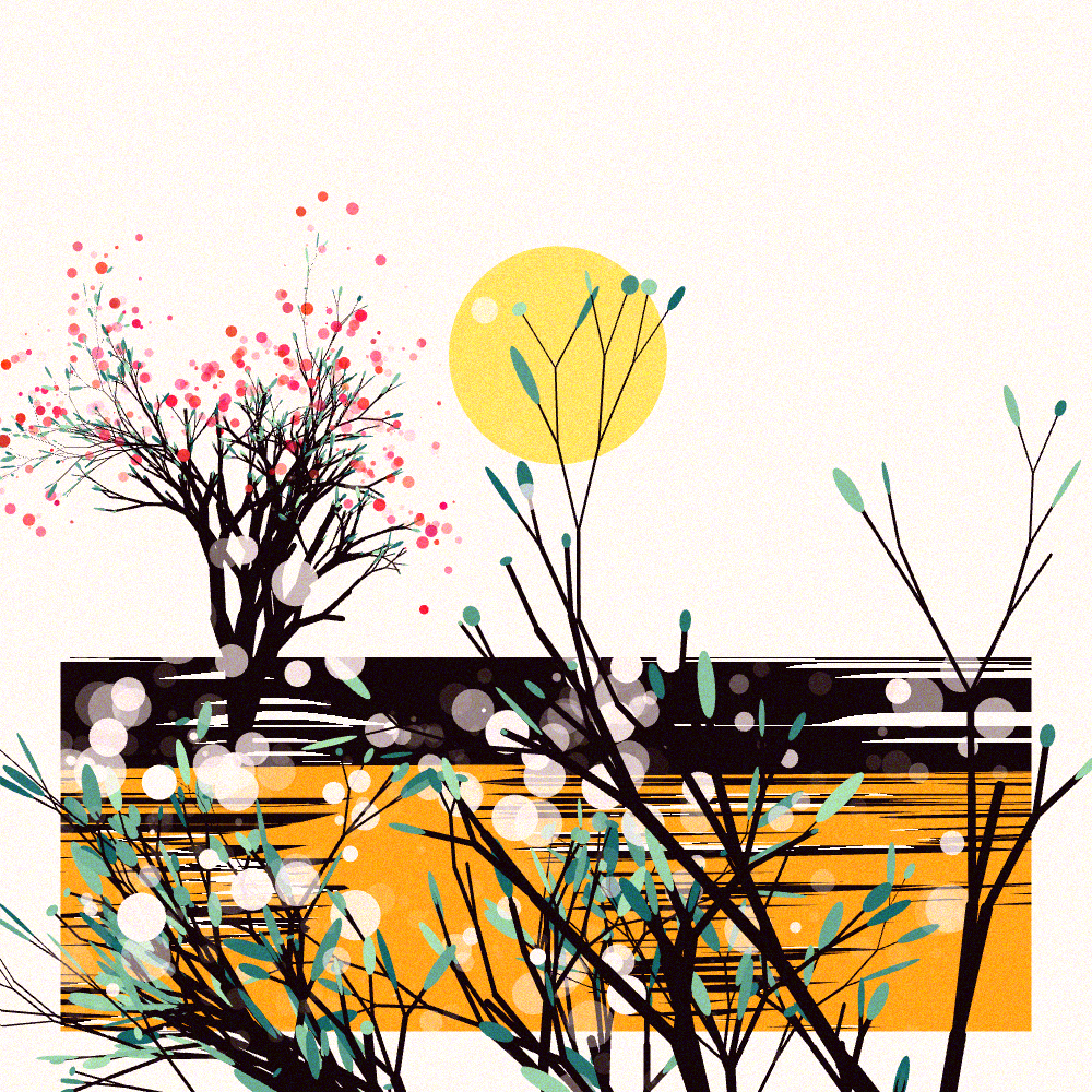 The Blossoms Behind the River