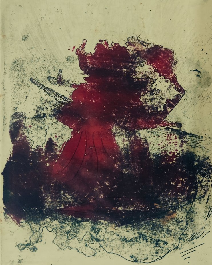 A girl dancing in red dress...!