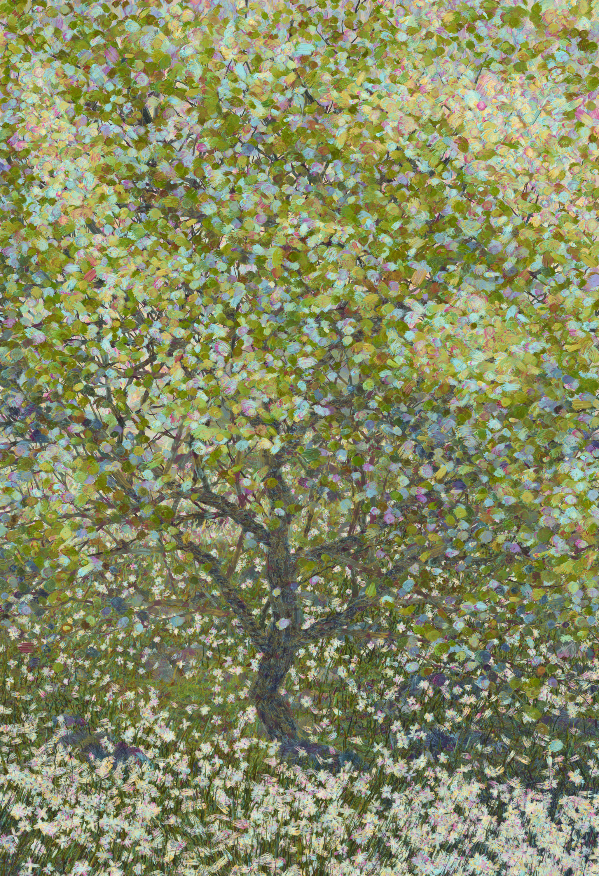 Tree, Spring, Baby Blue