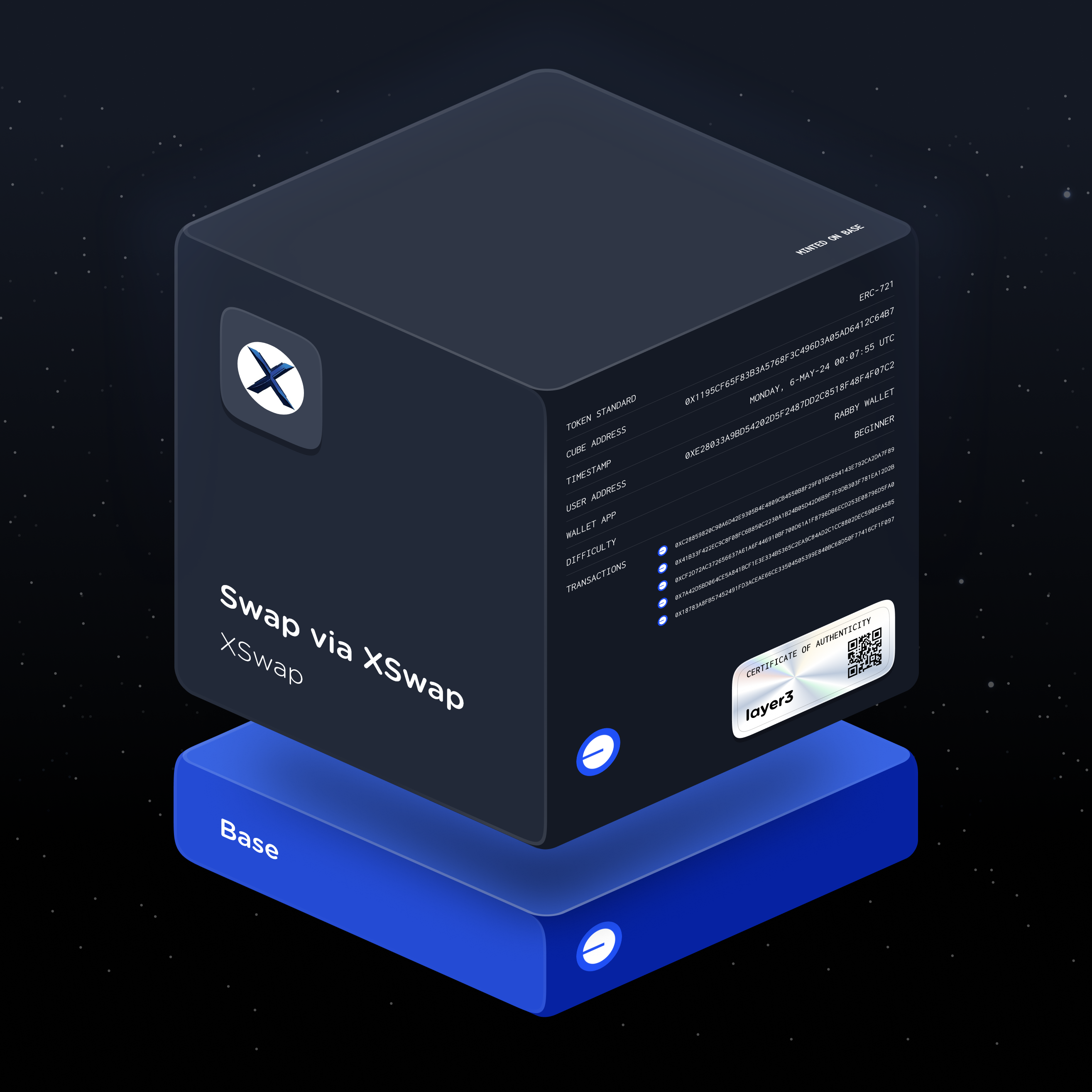 Swap via XSwap
