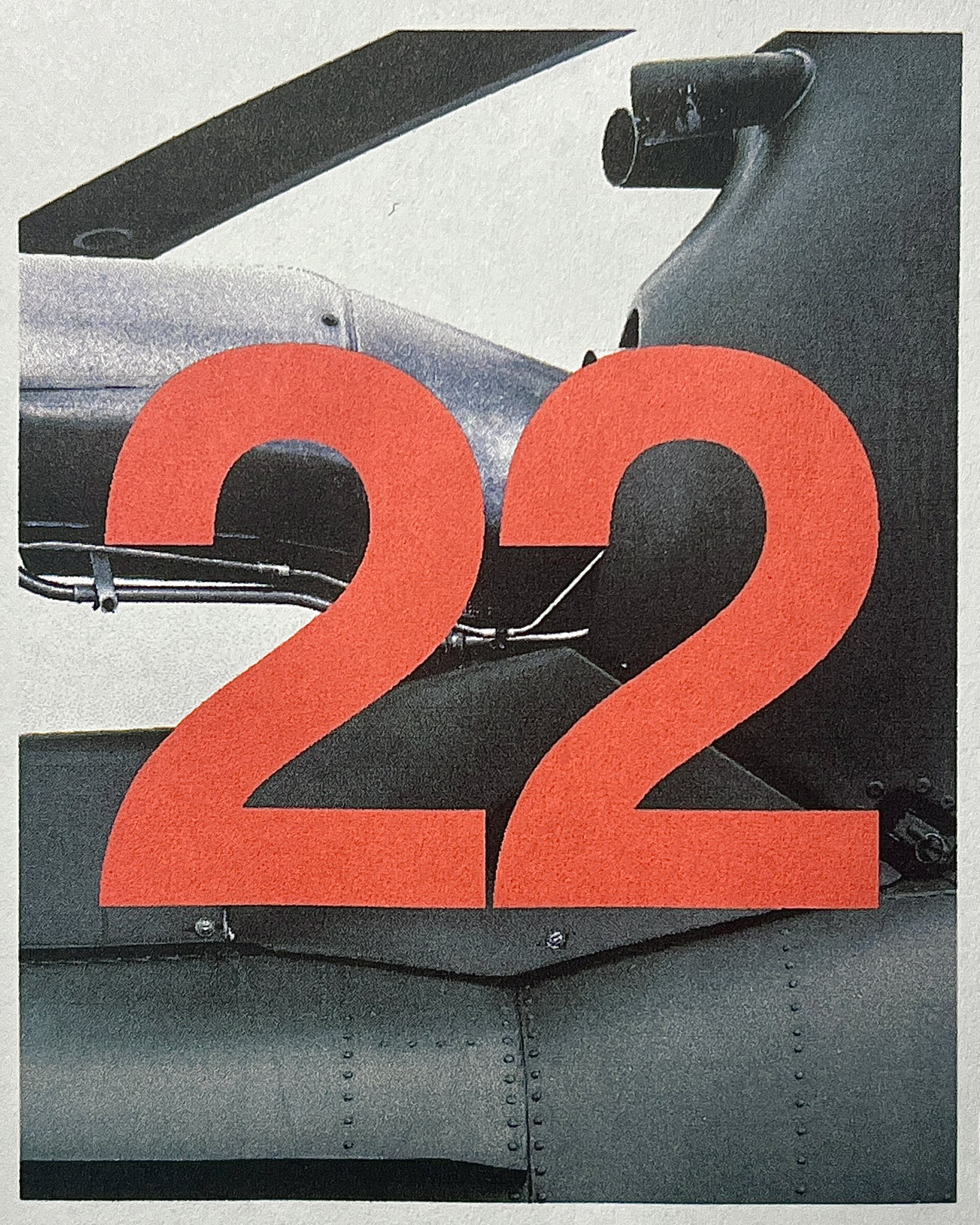 22 Red Helvetica aircraft