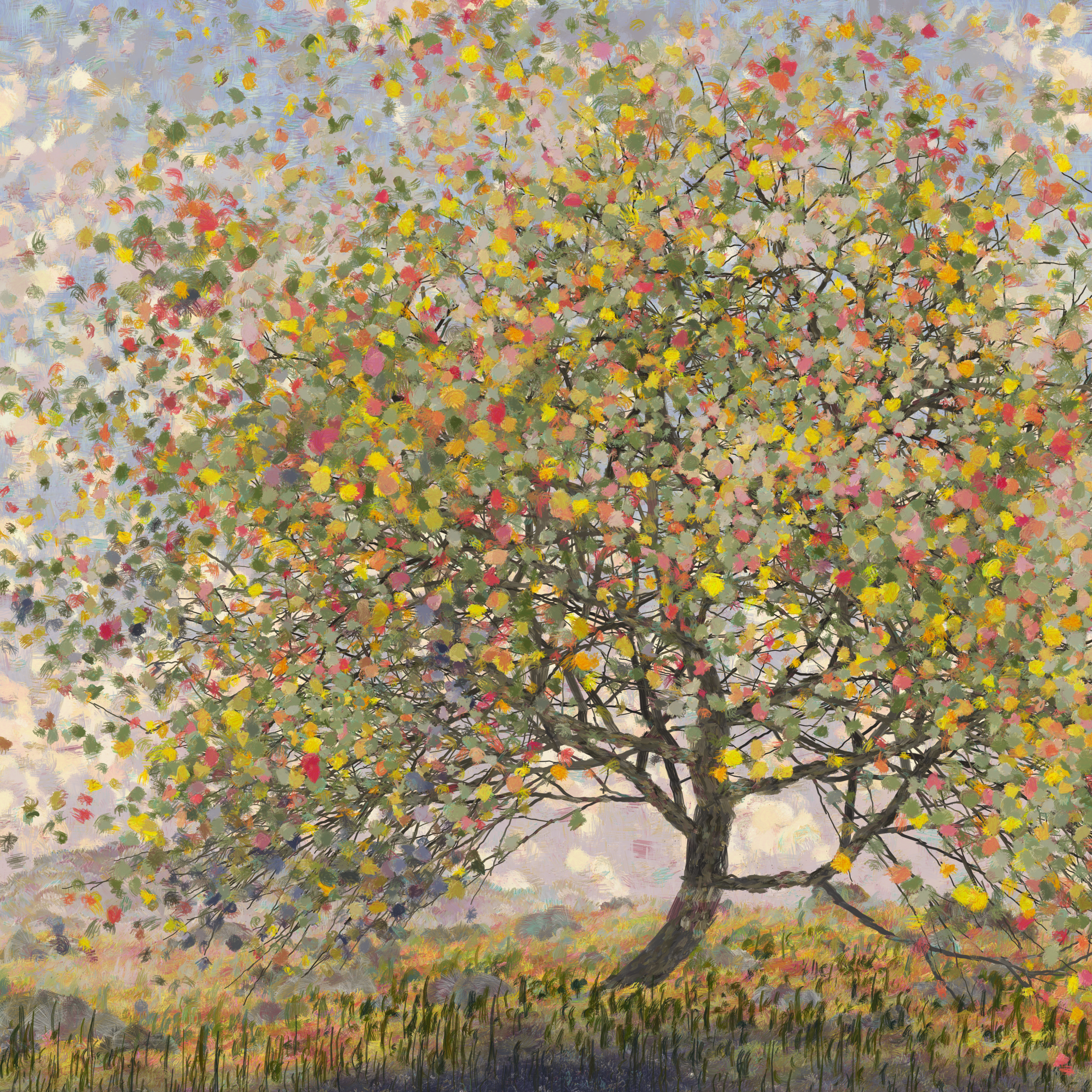 Tree in early fall