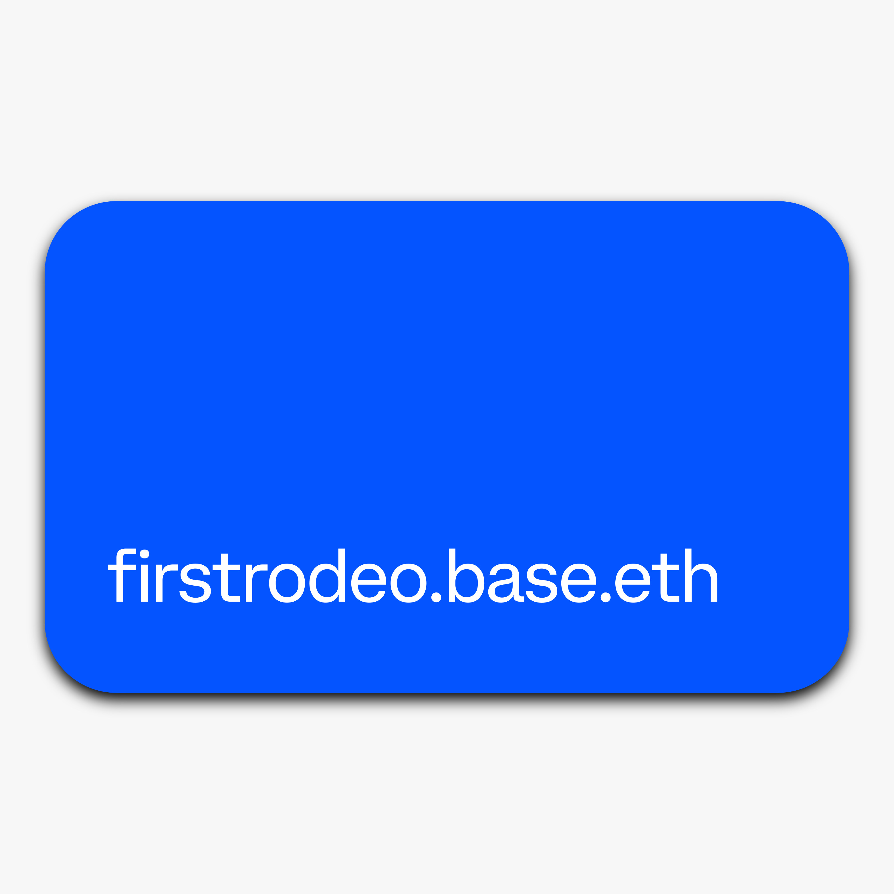 𝗙𝗶𝗿𝘀𝘁 𝗥𝗼𝗱𝗲𝗼 · Basenames