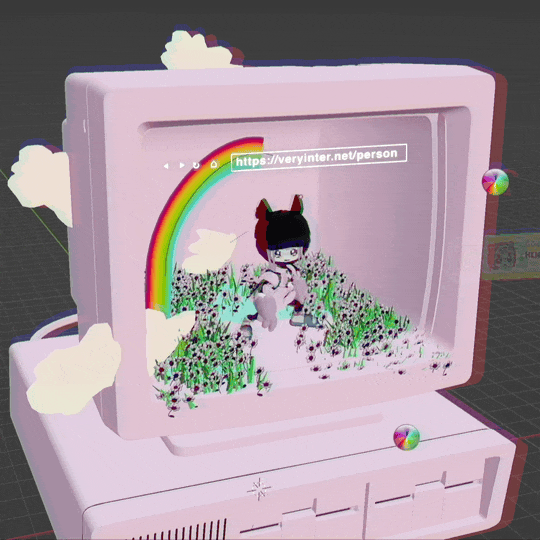 Very Internet Person in Rainbow World: Net 1