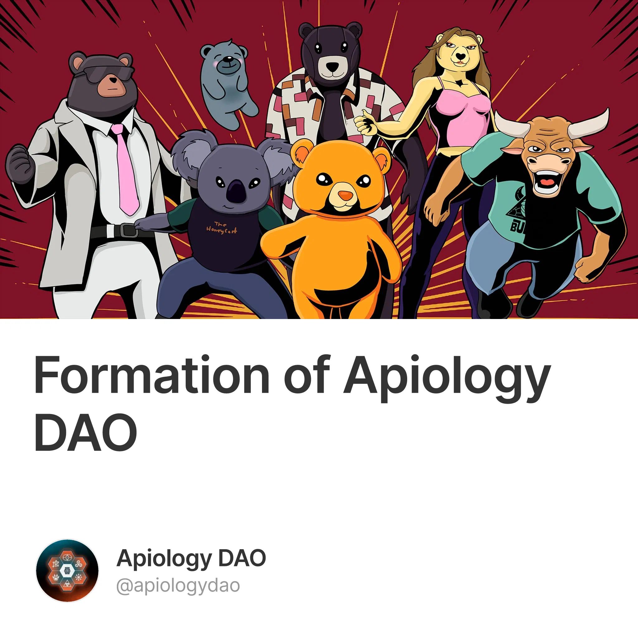 Formation of Apiology DAO #1463