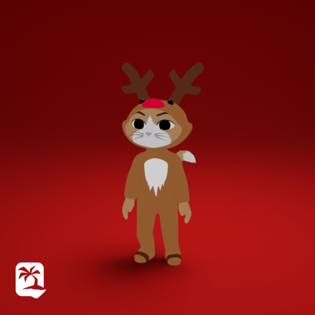 Mars Cat Rudolph (Poster)