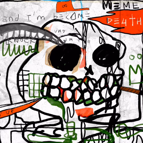 SKULL OF MELTED PEPE