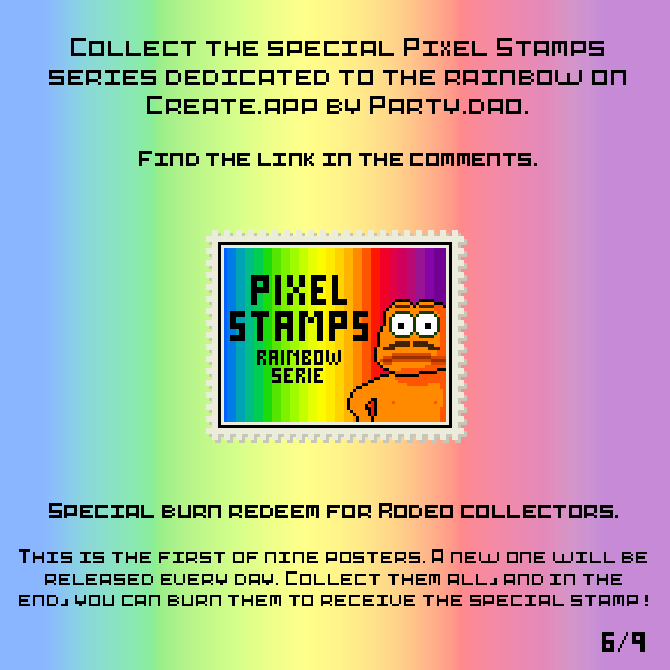 Pixel Stamps - Rainbow Serie ADV 6/9