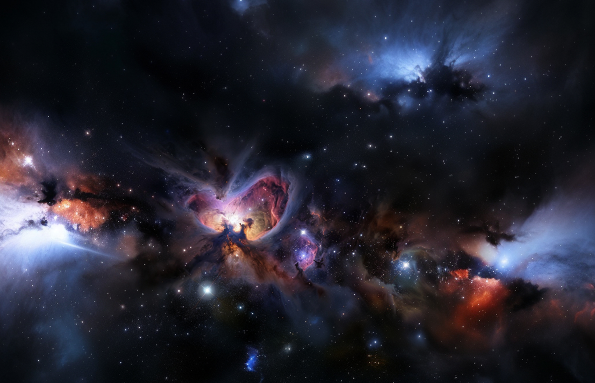 Dust and Gas in Orion AI Variations