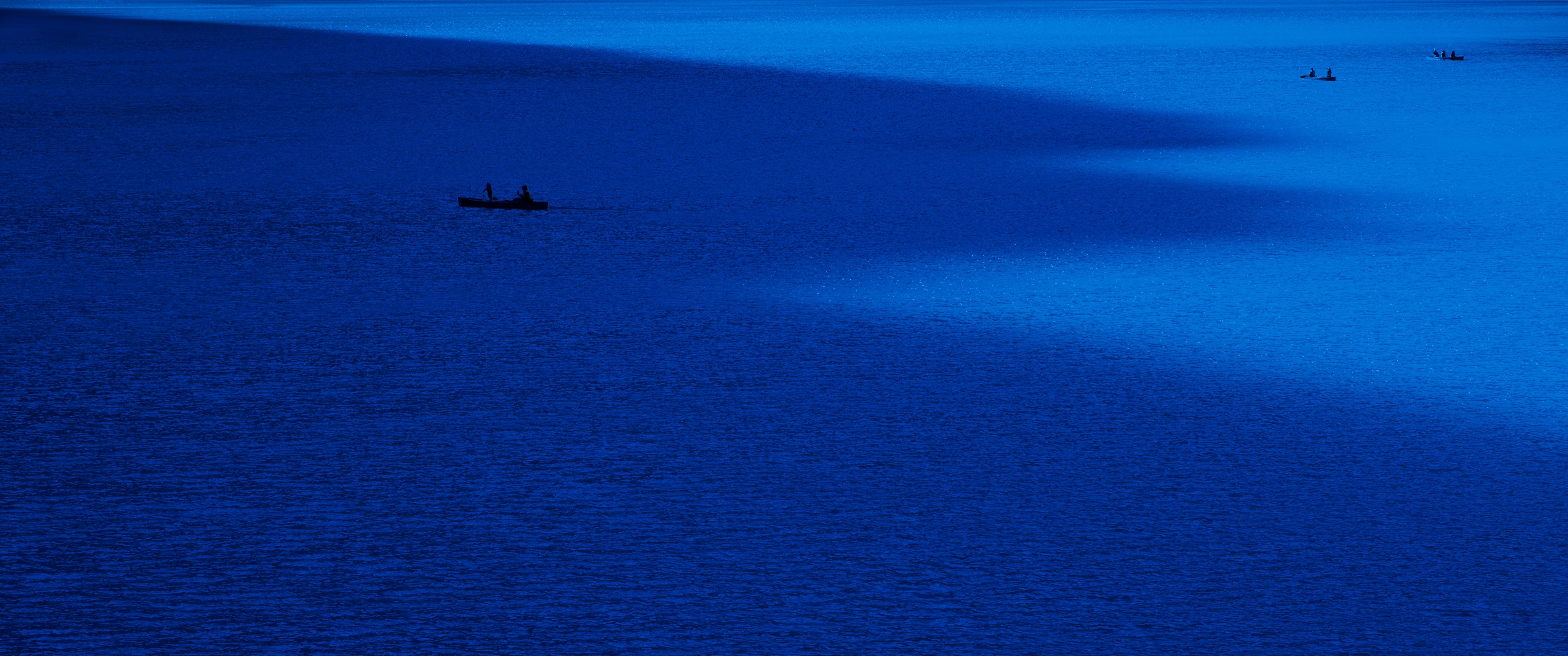 adrift in blue