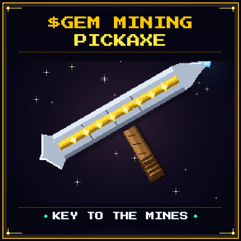 Gem Mining Pickaxe