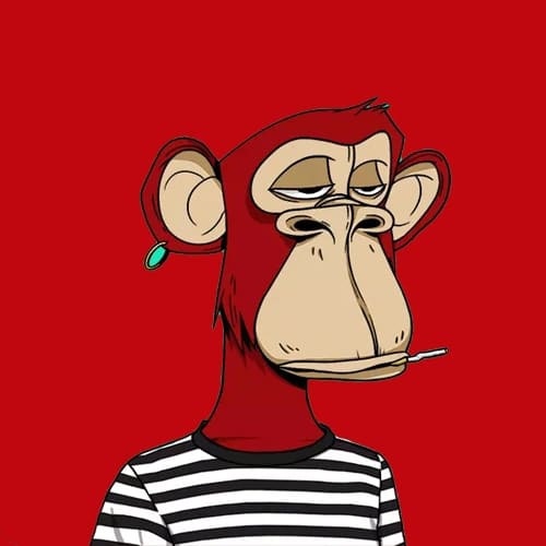 Bored Ape on Ape Red #2167