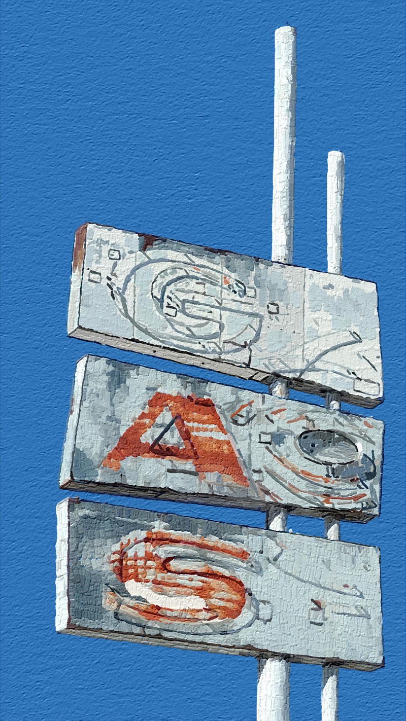 An Old  Gas Sign, WY-30