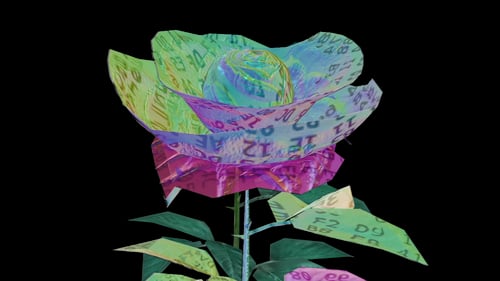 The Shredded Hologram Rose #67