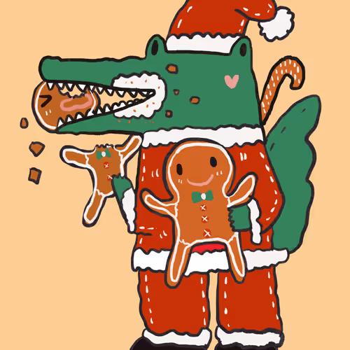 52 Croco eat gingerbread