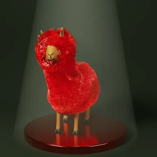 BABYCRYPTOLLAMAS 040: Fire Red Baby by Psychdre