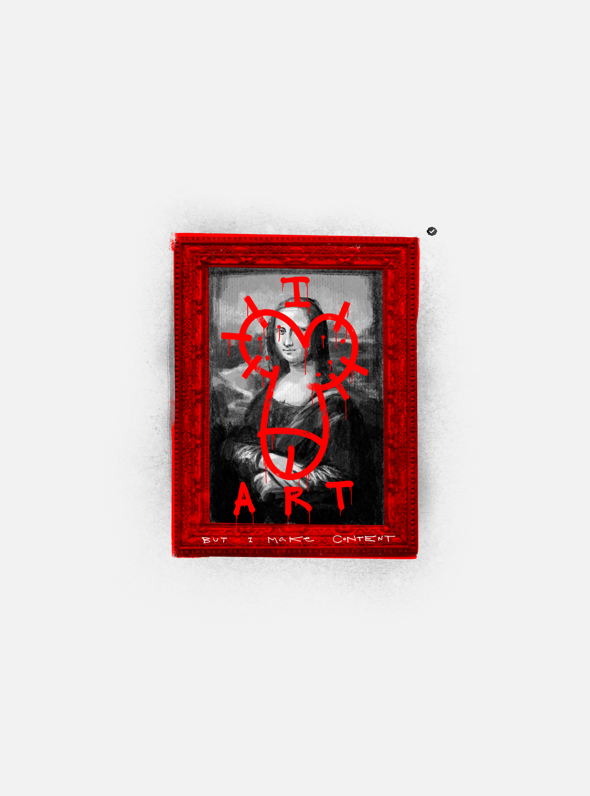 NOT CONTENT. MAKE ART.