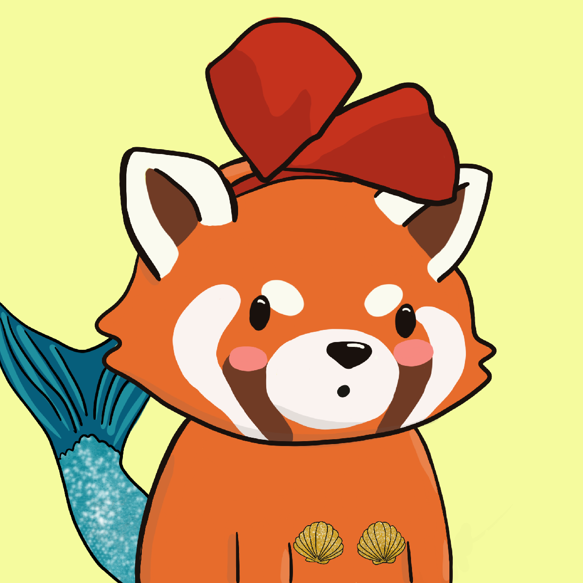 Okay Red Panda #6590