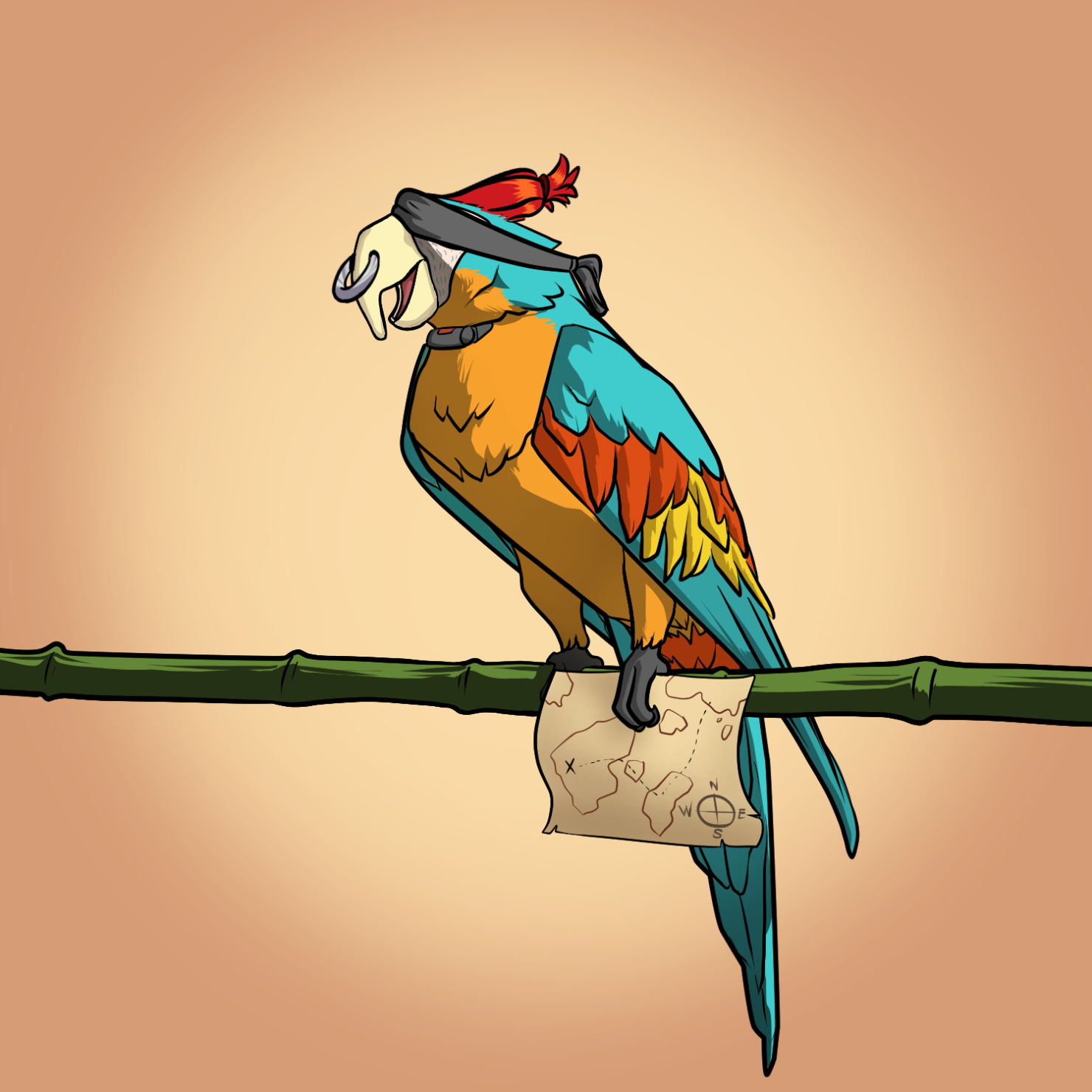 Proper Parrot Tree Club #9542
