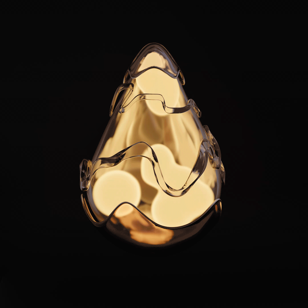 The golden lava drop 🌋