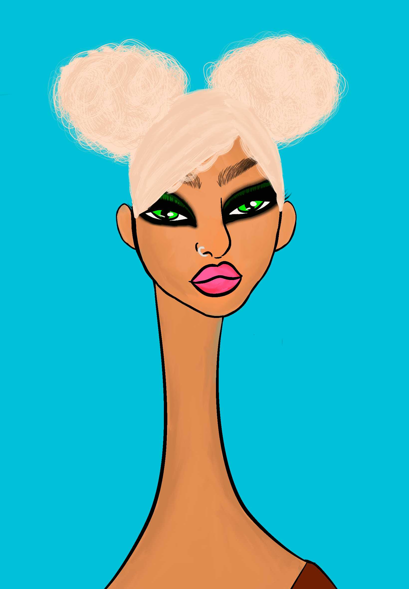 Long Neckie Lady #41