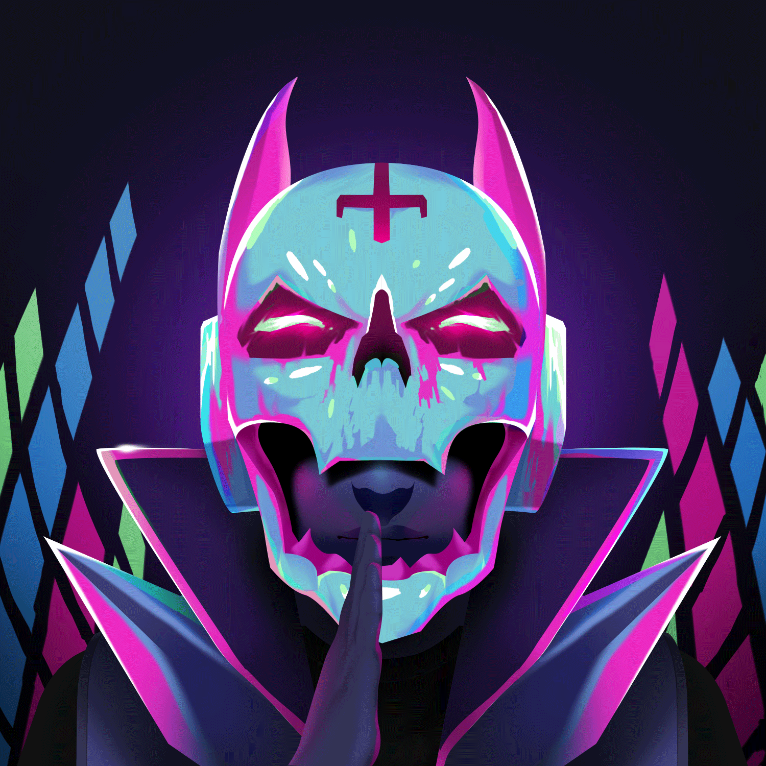 Skullx X Neon Pantheon