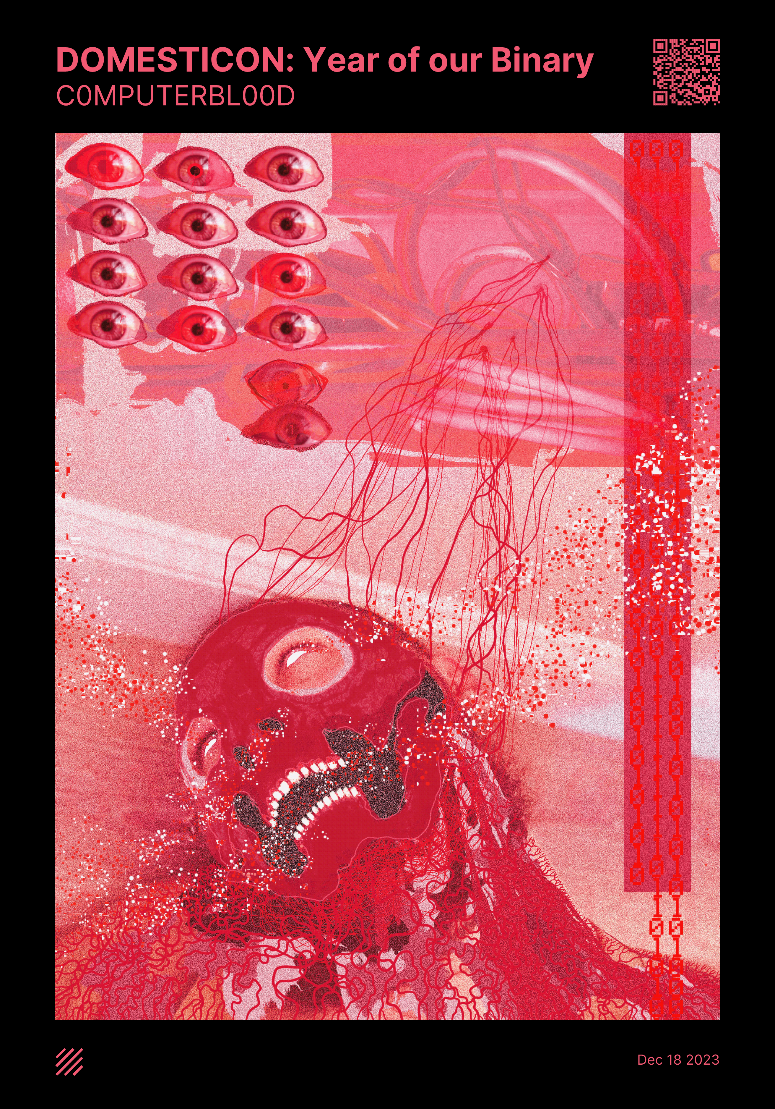 C0MPUTER BL00D DOMESTICON: Year of our Binary v.001 (Self Portrait) by C0MPUTERBL00D