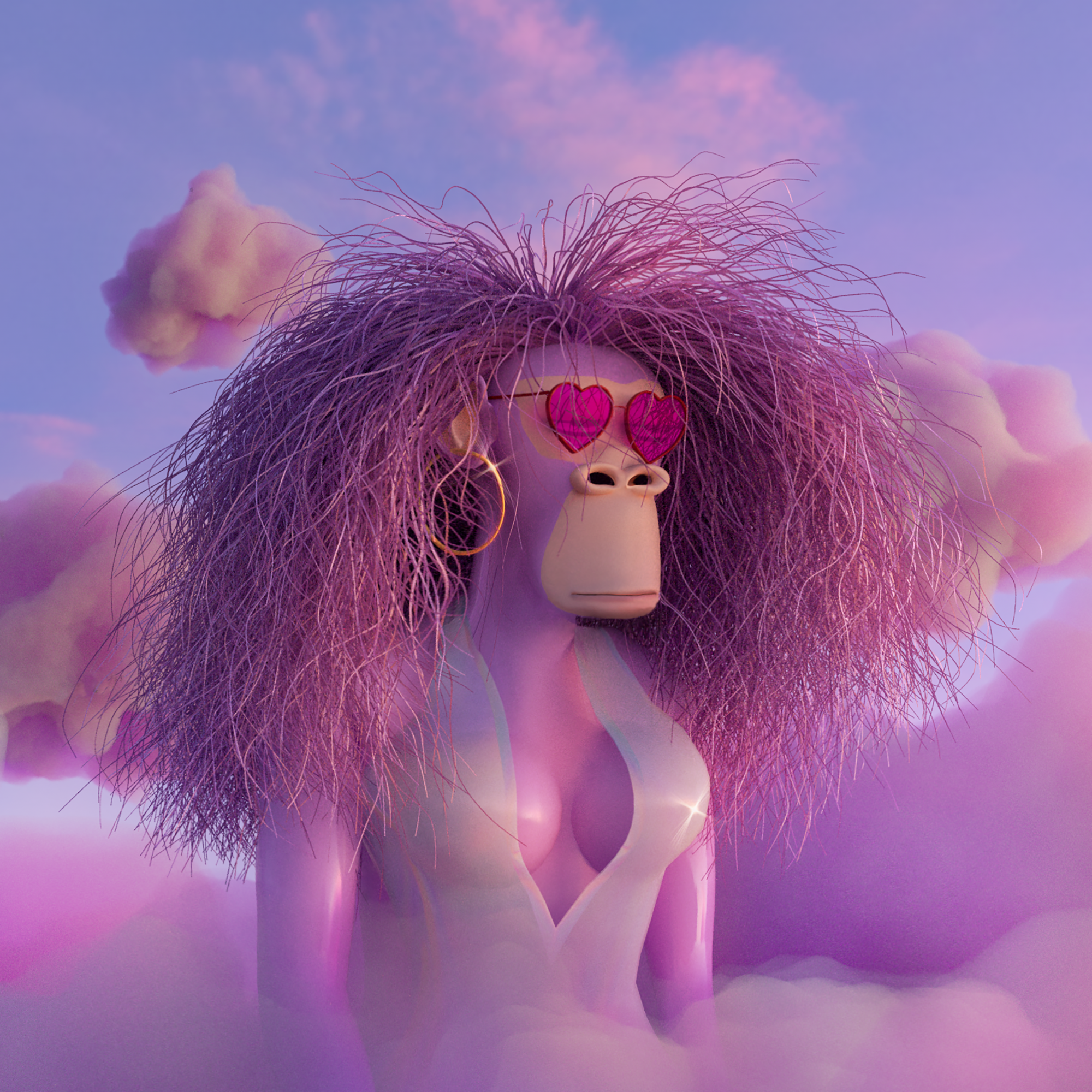 Queen of Pink Clouds by Elnaz Mansouri