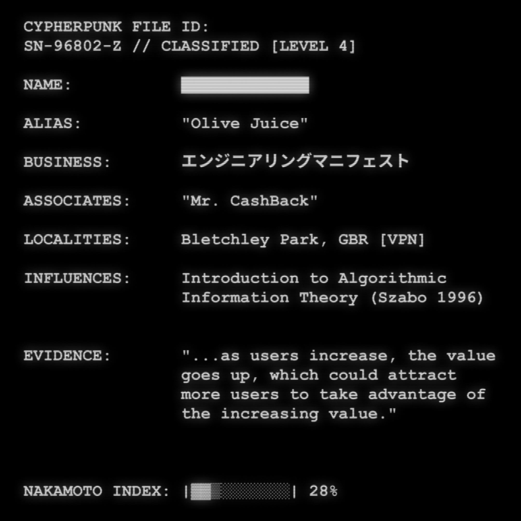 CYPHERPUNK FILES #8101