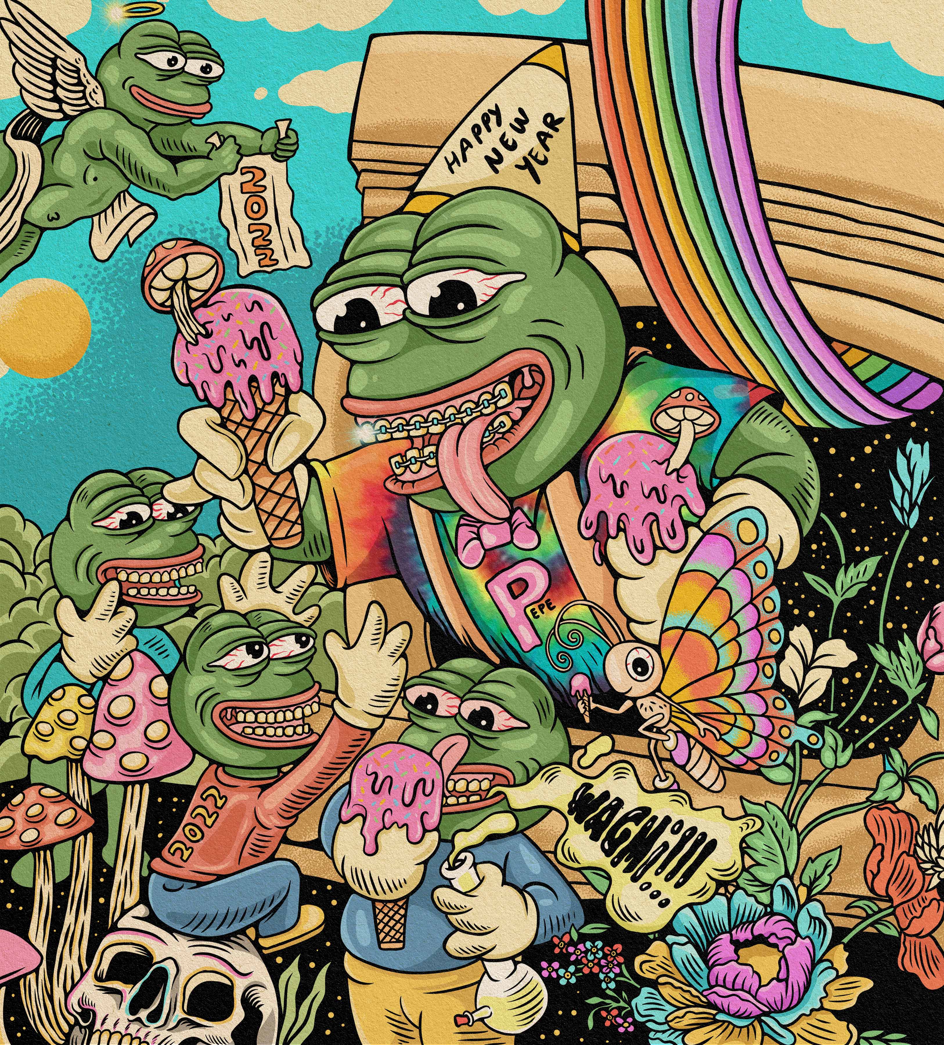 Pepe Fams : Happy New Year