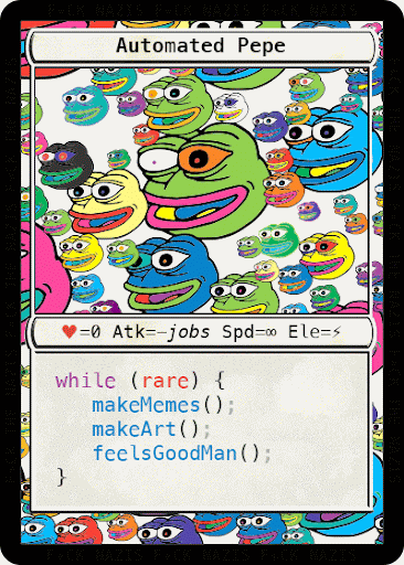 FAKEAUTOPEPE by Dmitri Cherniak - Fake Rares - Series 8 Card #47