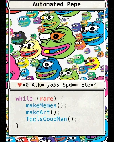 FAKEAUTOPEPE by Dmitri Cherniak - Fake Rares - Series 8 Card #47