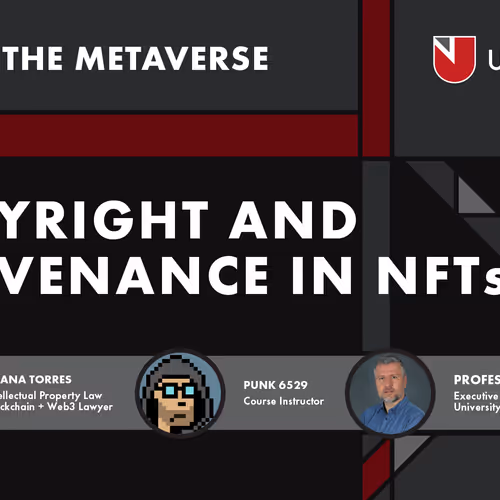 Lecture Video: Copyright and provenance in NFTs