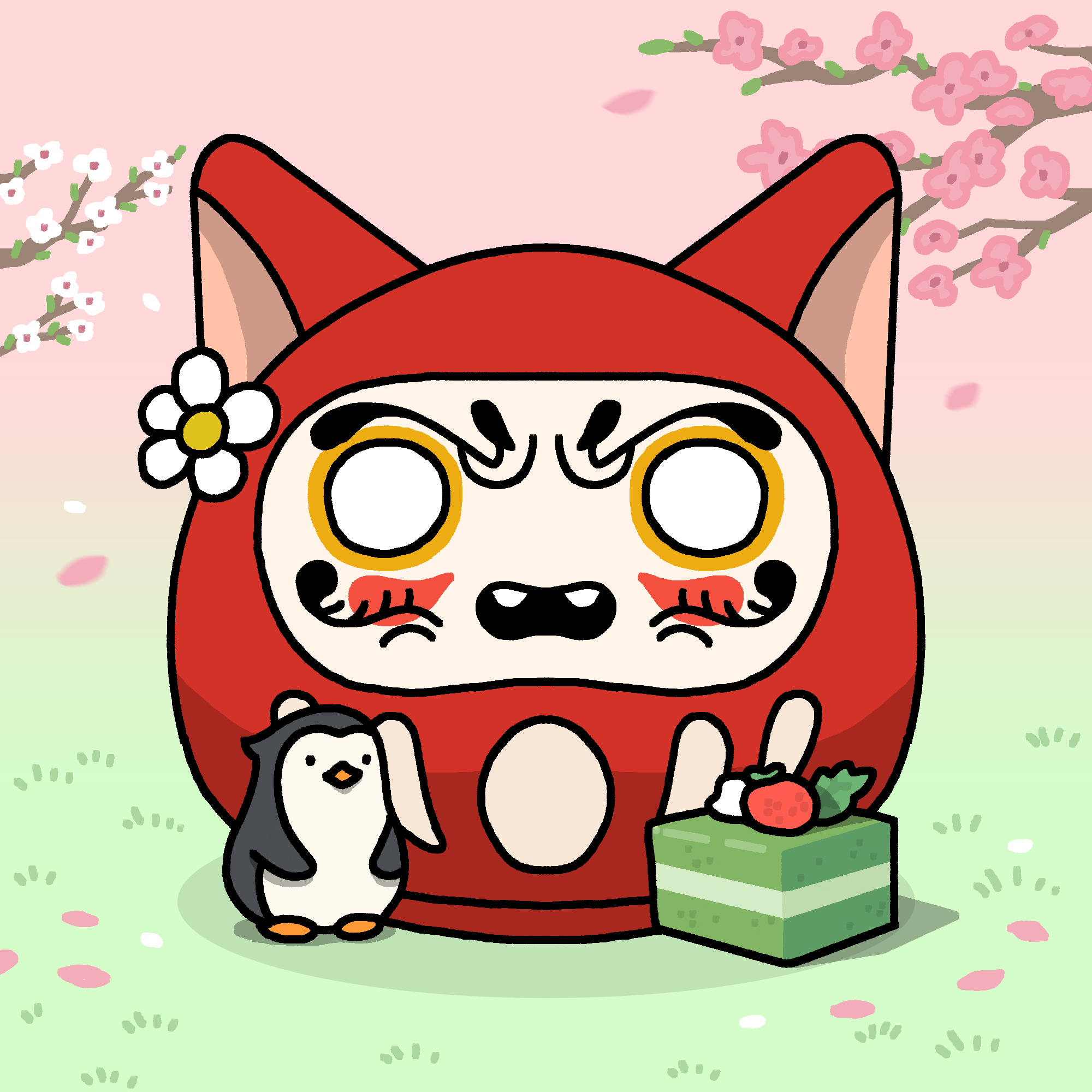 Neko Daruma #351