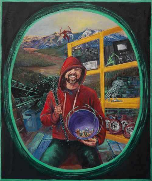 Portrait of a Crypto Miner (digital image) 1/1