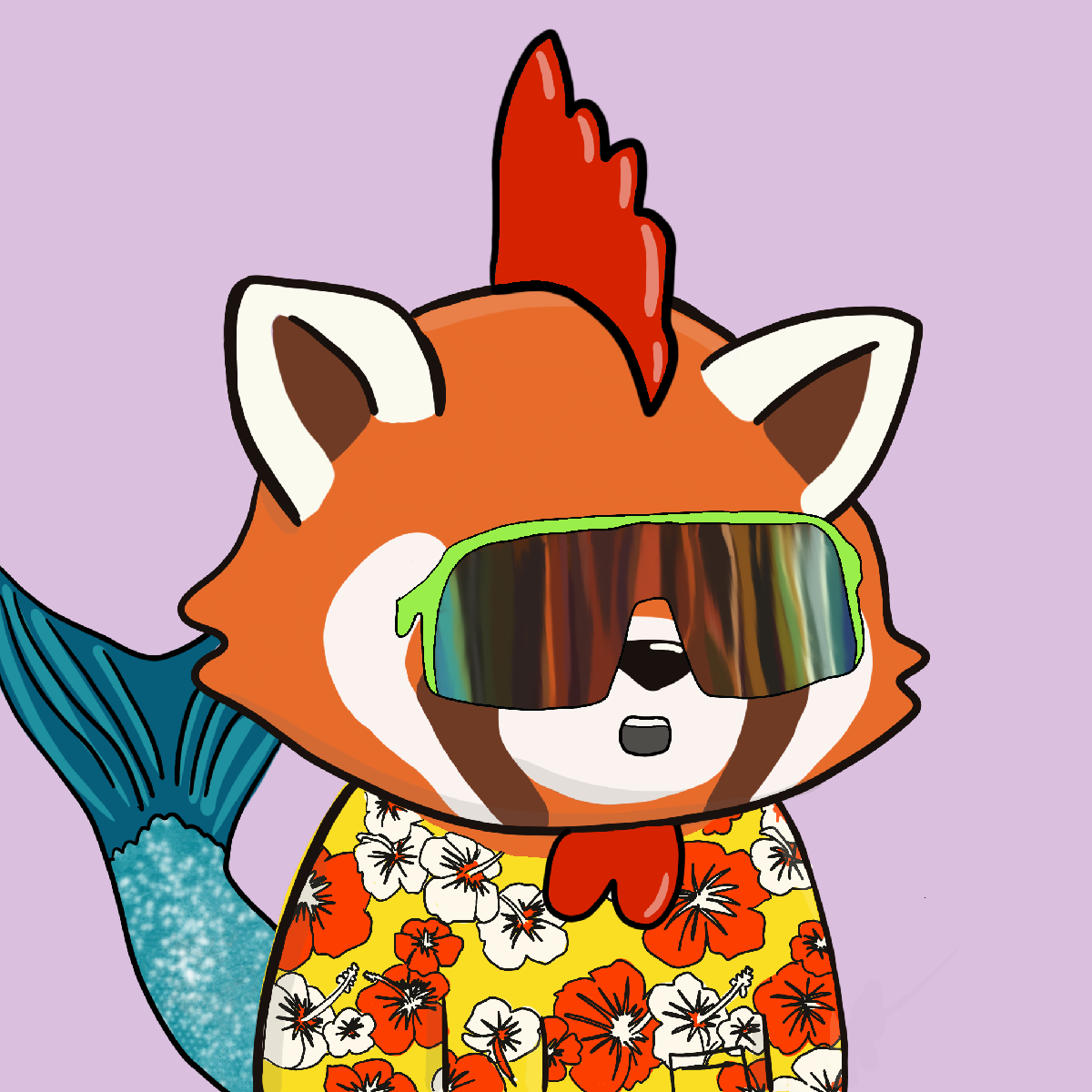 Okay Red Panda #7456